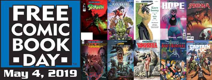 Free comic book day 2019 in our Montreal Store